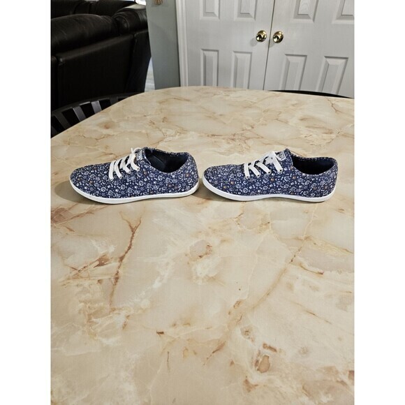 Bobs By Skechers Itty Kitty Sneakers Memory Foam Cat Navy Blue Shoes Size 6 - Picture 5 of 10